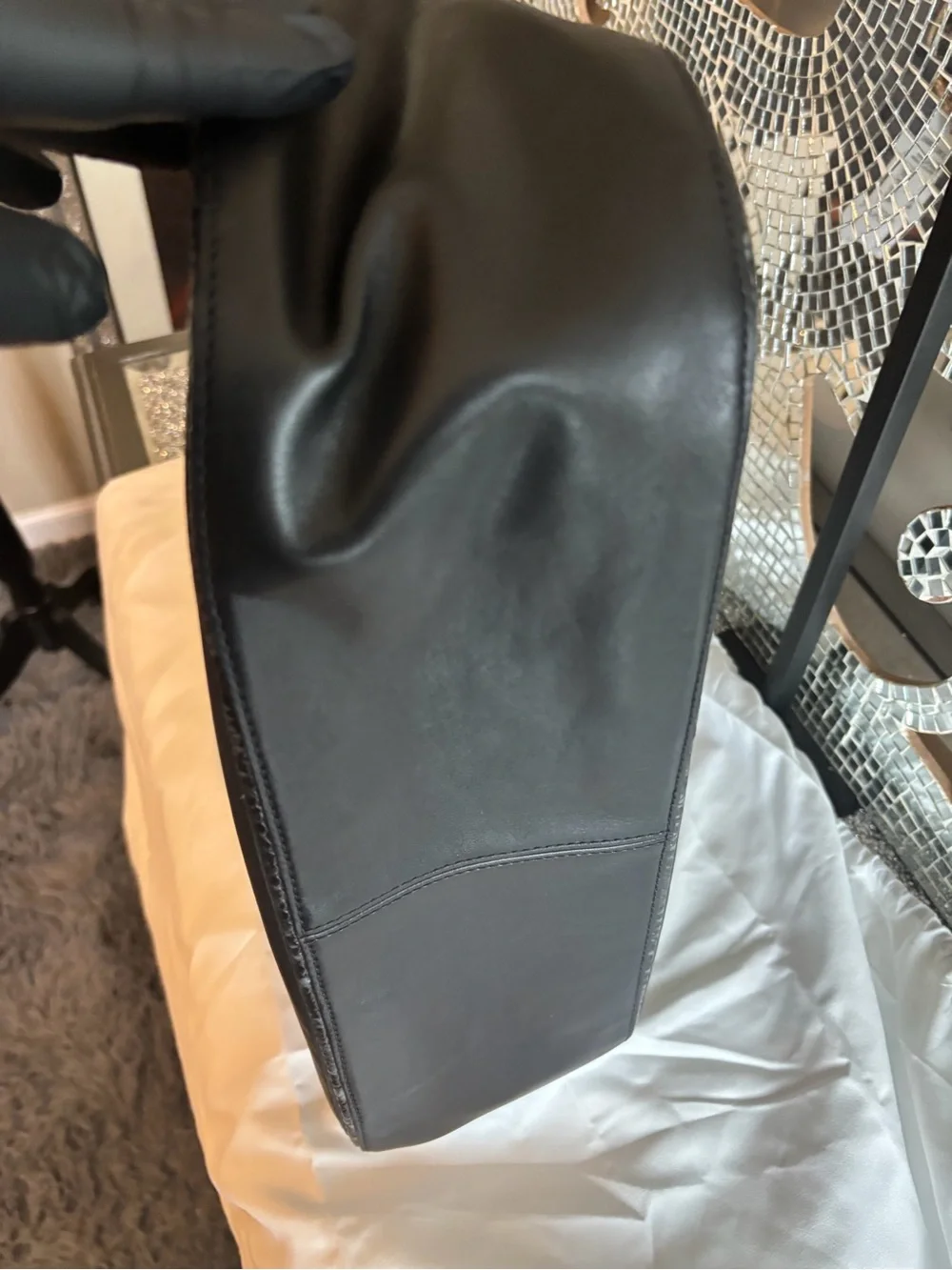 ⭐️Brahmin Edie Black Dietrich Leather Shoulder Bag